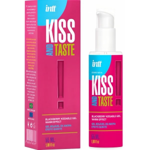 Gel Intt Kissable Comestibil Pentru Preludiu Lubrifiant Pe Baza De Apa Gust Mure