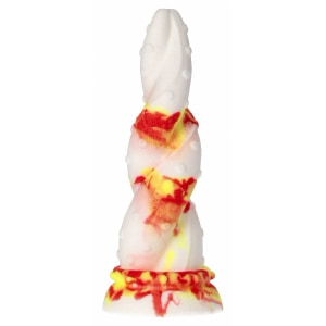 Jafarlo Monster – Dildo Din Silicon cu Ventuză Roșu pe Sexlab.ro