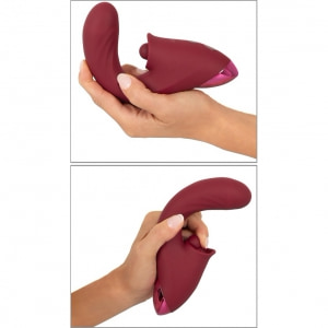 JAVIDA 3 Funcții — Vibrator cu împingere, 10 Moduri Roșu