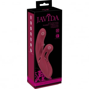 JAVIDA Rabbit 2-în-1 - 25 Moduri, 3 Motoare, Reîncărcabil Roșu