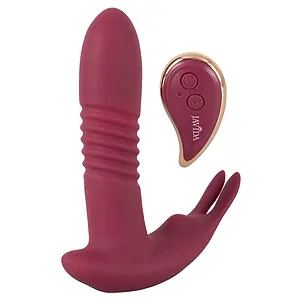 Vibrator Cu 10 Viteze Perle Si 10 Moduri Vibratie Vibrator 3 In 1 Impingere Perle Rotative Stimulator Clitoridian