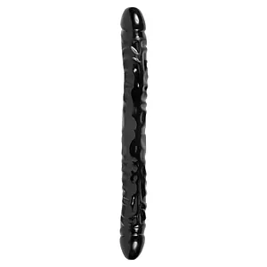 Dildo Ejaculator Jr. Double Header 12 Inch Negru pe SexLab