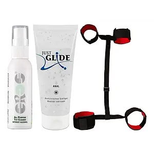 Kit Plăcere Intensă: Set BDSM + Lubrifiant Anal pe SexLab