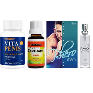 Kit Virilitate: Mărime, Dorință și Atracție Irezistibilă Kit Virilitate: Mărime, Dorință și Atracție Irezistibilă pe Sexlab.ro