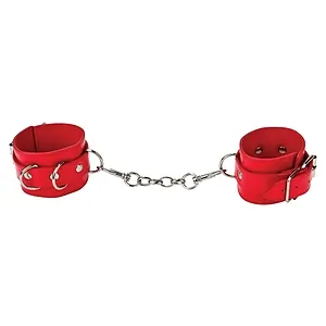 Leather Cuffs Roșu Leather Cuffs Roșu pe SexLab
