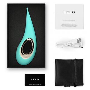 LELO Dot — Stimulator Clitoridian, 8 Moduri, Reîncărcabil Albastru