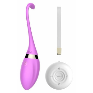 Leten Cora Ou Vibrator Reîncărcabil cu Telecomandă Discret Mov pe Sexlab.ro