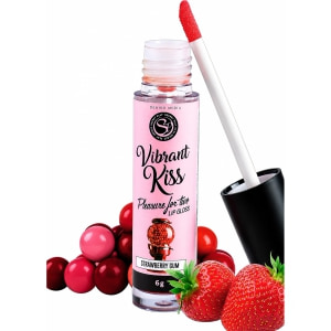 Lip Gloss Vibrant Kiss Căpșuni Lip Gloss Vibrant Kiss Căpșuni pe Sexlab.ro