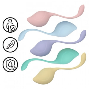 Loveline Pelvic Stem – Kit Kegel 5 Greutăți Discret Multicolor Loveline Pelvic Stem – Kit Kegel 5 Greutăți Discret Multicolor pe Sexlab.ro