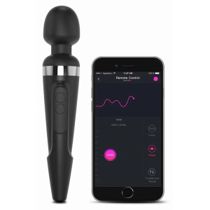 Lovense Domi 2 Mini Wand Massager Negru pe Sexlab.ro