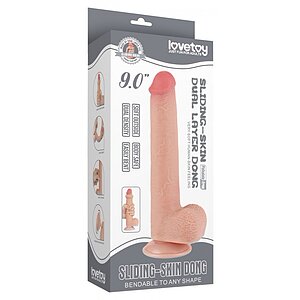 LoveToy Dildo Realist 22cm cu Ventuză