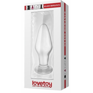Lovetoy Glass Romance Dop Anal Din Sticlă Transparent 12 cm