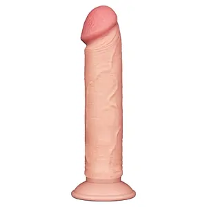 LoveToy Sliding Skin 20 cm — Dildo Realist cu Ventuză pe SexLab