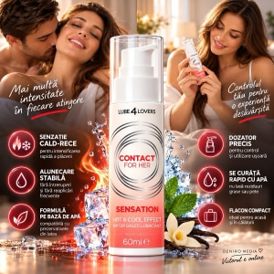 Lubrifiant Vaginal Sensation cu Efect Cald Rece 60 ml