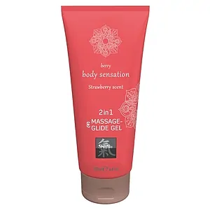 Lubrifiant Căpșuni Massage And Glide Gel 2 în 1 - Lubrifiant Căpșuni Massage And Glide Gel 2 în 1 - pe SexLab