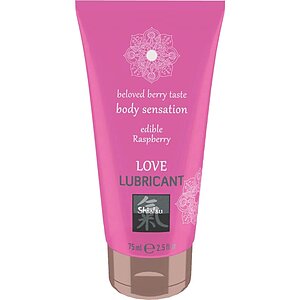 Lubrifiant Shiatsu Love Edible Zmeură pe Sexlab.ro