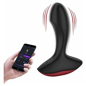 Magic Motion Solstice App Controlled Prostate Vibrator Negru pe SexLab