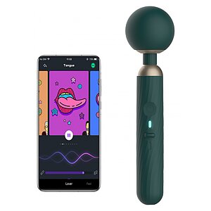 Magic Motion Zenith App Controlled Smart Wand Verde pe SexLab