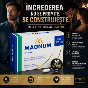 MAGNUM Pentru Bărbați, 6 Capsule, Complex Pe Bază De Plante
