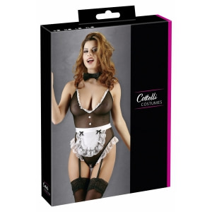 Maid Costume Cottelli Collection Negru XL