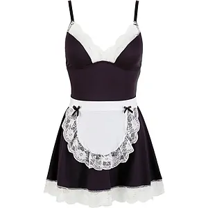 Maids Costume Cottelli Collection Negru pe SexLab