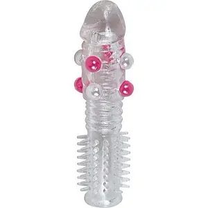 Manșon Elementul Surpriză din Silicon Elastic Transparent pe SexLab