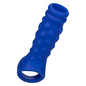 Manșon Penis Beaded Extension Albastru pe SexLab