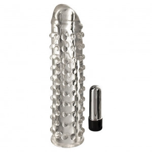 Manșon Cu Vibrații Transparent Din Silicon Manșon Cu Vibrații Transparent Din Silicon pe Sexlab.ro
