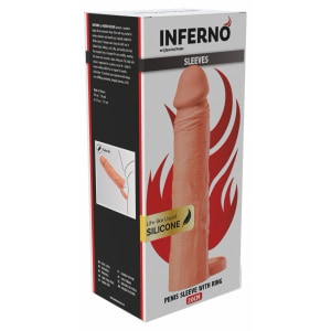 Manșon Hidden Desire 20cm cu Inel Stabil