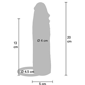 Manșon Hidratant ToyJoy 20 cm — Aspect Natural Moale