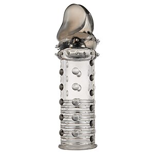 Manșon Penis Power Stud Sleeve Gri pe SexLab