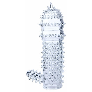 Manșon Pentru Penis Cu Striații Transparent Manșon Pentru Penis Cu Striații Transparent pe Sexlab.ro