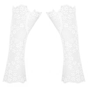 Mănuși Obsessive Heavenlly Alb pe SexLab