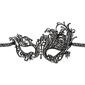 Masca Dantela Neagra Cu Panglica