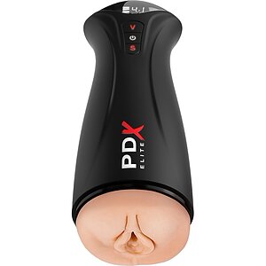 Masturbator Pipedream PDX Elite Auto-Suctiune Texturata Negru pe SexLab