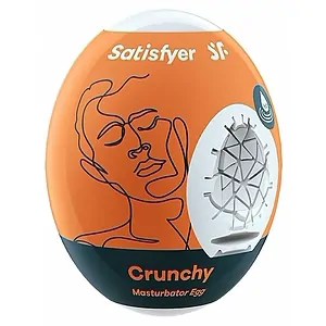 Erotik Shop Masturbator Satisfyer Egg Crunchy Portocaliu pe SexLab