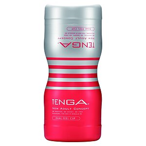 Masturbator Tenga Dual Feel Cup Medium Rosu pe SexLab