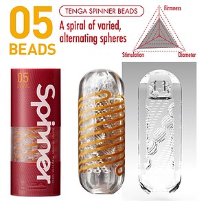 Masturbator Tenga Spinner Mărgeluțe Transparent