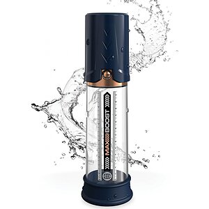 Max Boost – Pompa Masculină Manuală Compactă, Albastru
