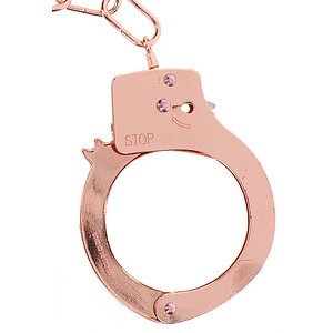 Metal Handcuffs Bronze Auriu