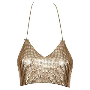 Metal Top Cottelli Collection Auriu pe SexLab