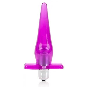 Mini Plug Anal CalExotics — Compact, 2 Moduri Vibrații Roz pe SexLab