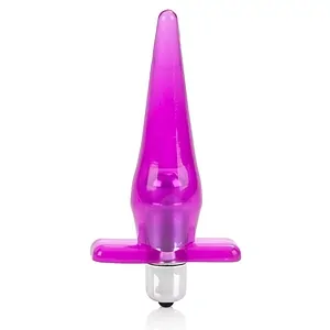 Mini Plug Anal Cu Baza Lata Pentru Siguranta Plug Anal Mic 9.5 Cm Insertabil