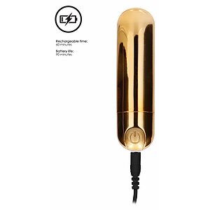 Mini Vibrator 7 Speed Rechargeable Auriu