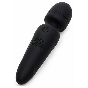 Mini Wand Fifty Shades Of Grey — 20 Moduri, Reîncărcabil Negru pe SexLab