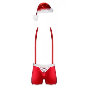 Costum Obsessive Mr Claus Roșu pe SexLab