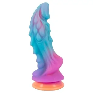 Mystic Dragon – Dildo Fosforescent cu Ventuză Puternică 21.5cm Multicolor pe SexLab