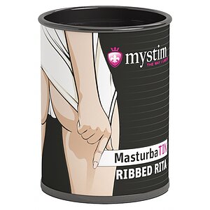 Mystim Ribbed Rita Alb pe SexLab