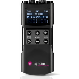 Mystim Tension Lover 2, EStim Reîncărcabil cu 2 Canale Negru