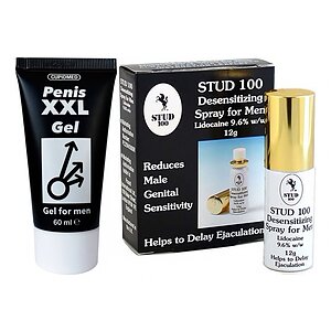 Pachet Spray Stud 100 Original + Gel Mărirea Penisului Mr XXL Gel 50ml pe SexLab